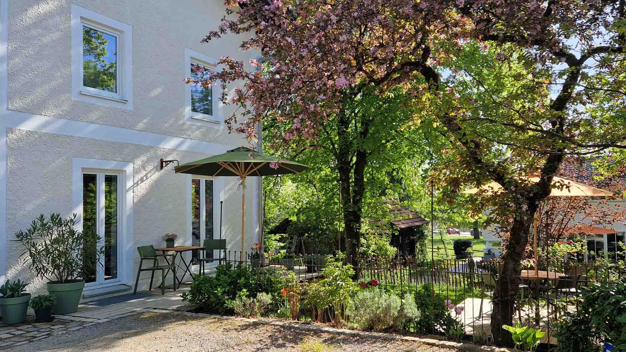 Ferienhaus am Simssee Garten